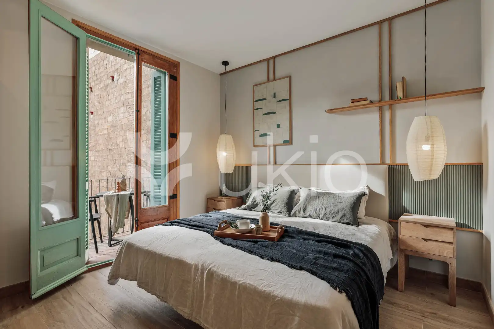 Habitación de Apartamento de alquiler en Barcelona con Aire acondicionado, Calefacción y Amueblado