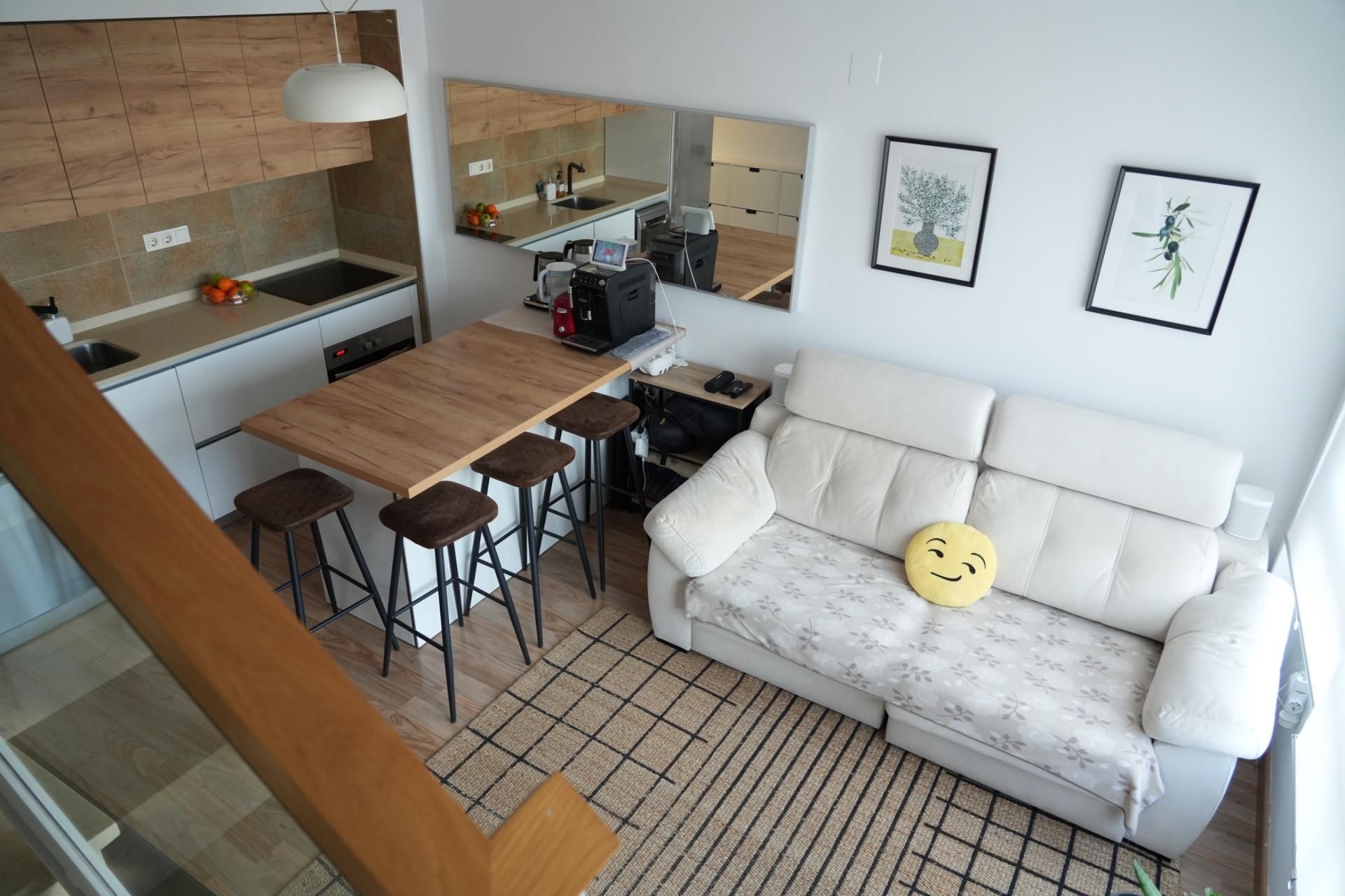 Sala d'estar de Apartament en venda en  Murcia Capital amb Aire condicionat, Terrassa i Traster