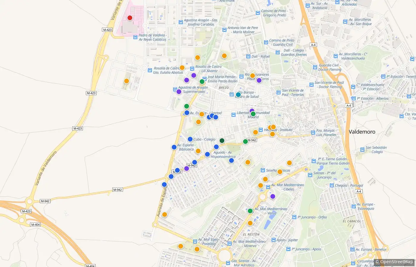 Vista exterior de Pis en venda en Hispanoamérica - Comunidades