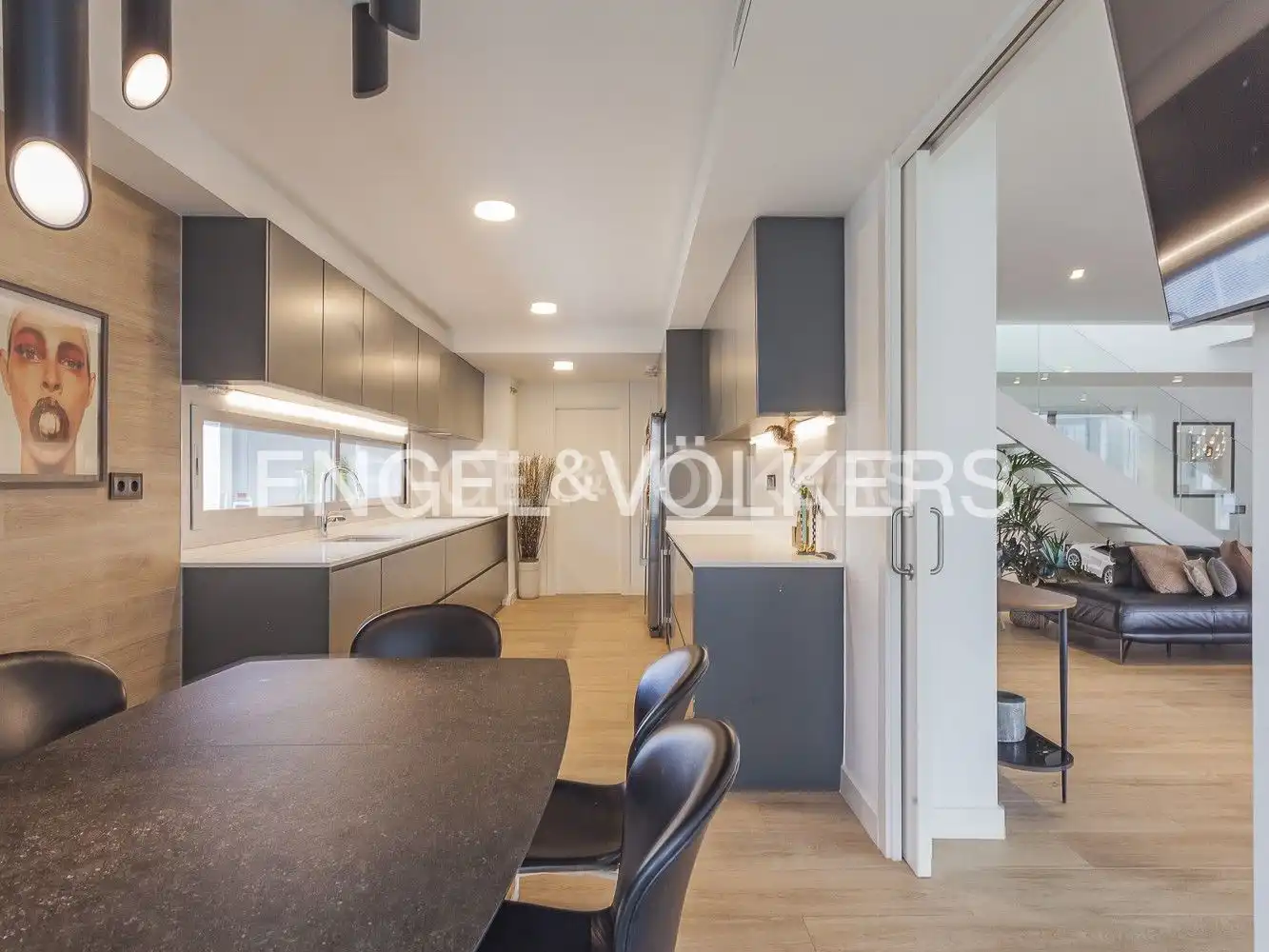 Kitchen of Attic for sale in Sant Cugat del Vallès  with Air Conditioner, Heating and Private garden