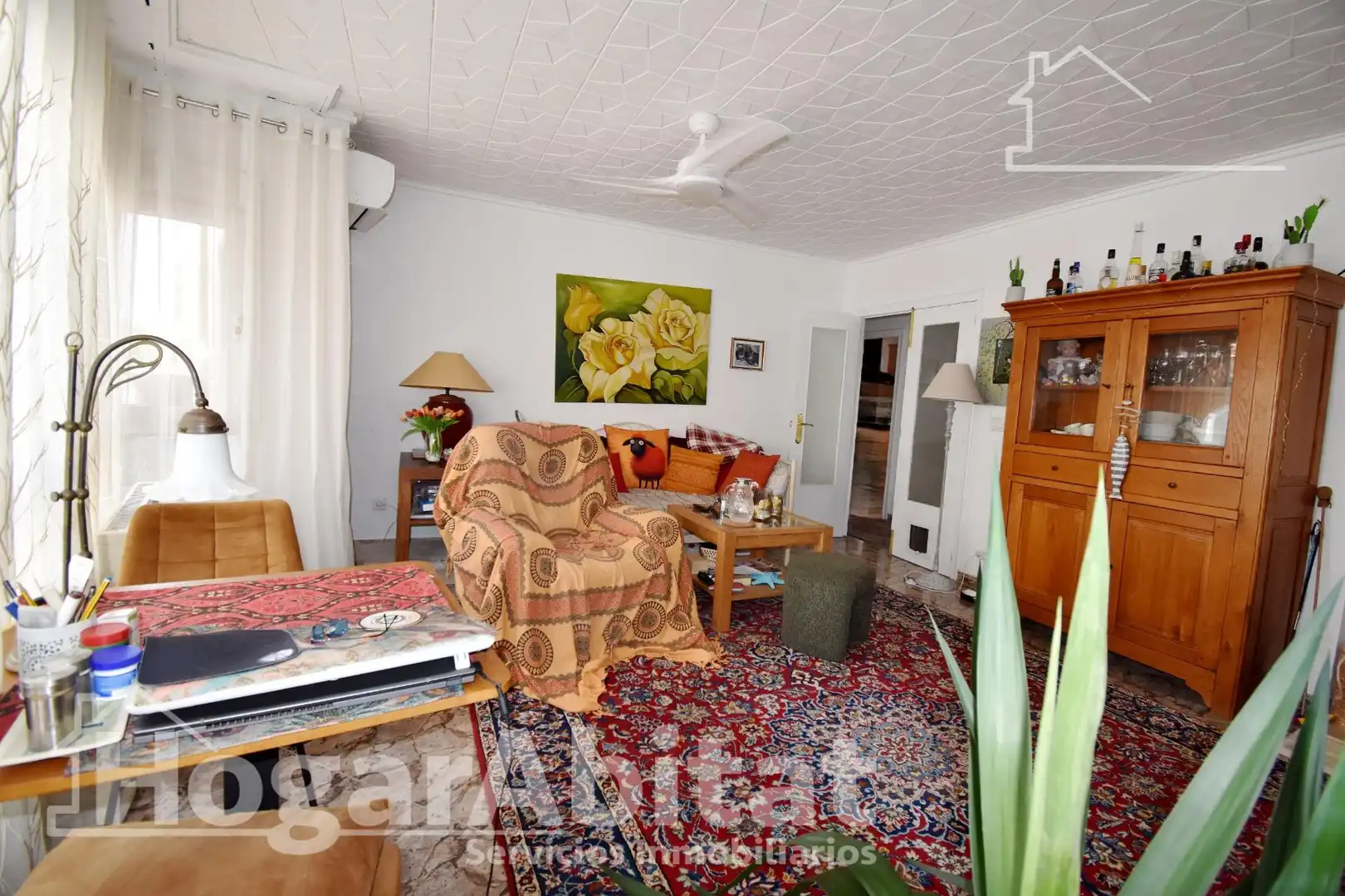 Living room of Flat for sale in Miramar  with Air Conditioner and Balcony