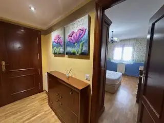 Schlafzimmer von Wohnung zur Miete in Vega de Infanzones mit Heizung, Parkett und Terrasse