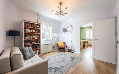 Living room of Flat for sale in  Madrid Capital  with Heating