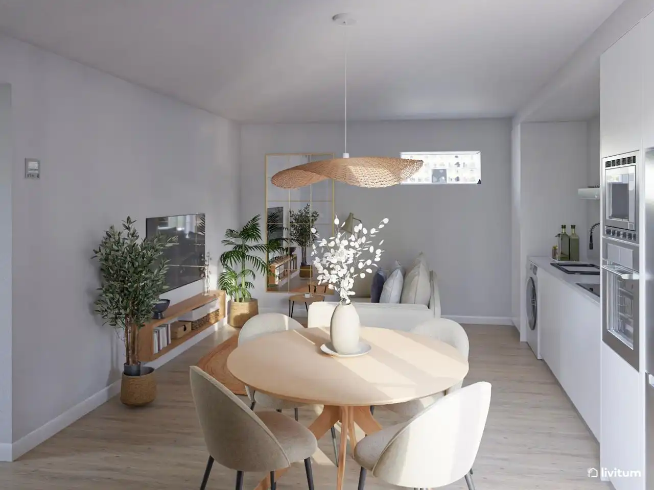 Sala de estar de Piso de alquiler en Cádiz con Aire acondicionado y Amueblado