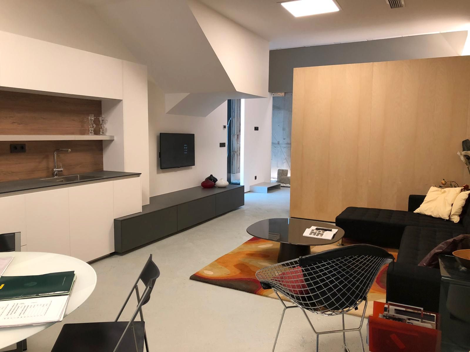 Sala d'estar de Pis de lloguer en Ourense Capital  amb Aire condicionat, Calefacció i Moblat