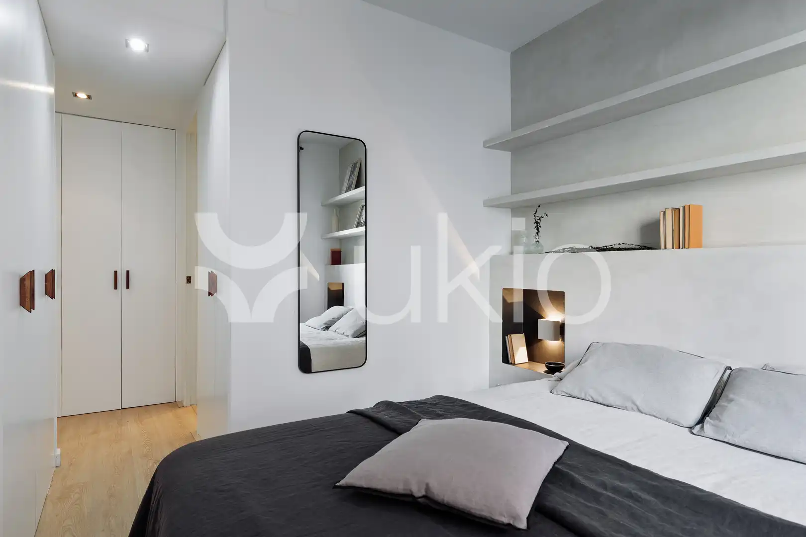 Habitación de Apartamento de alquiler en Barcelona con Aire acondicionado, Calefacción y Amueblado