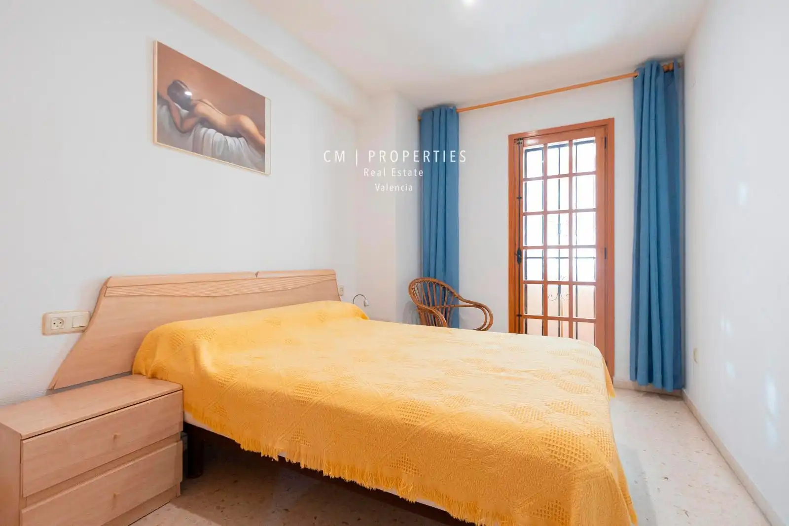 Bedroom of Flat for rent in Alboraya  with Air Conditioner, Heating and Terrace