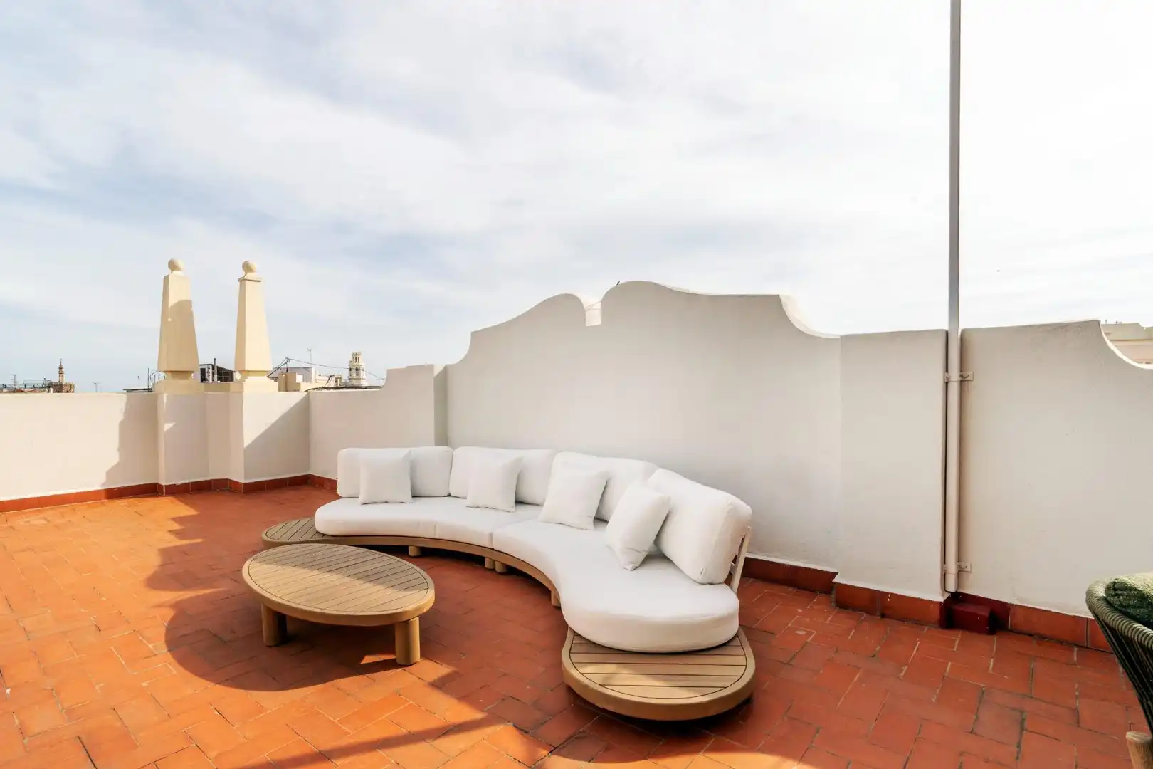 Terrace of Attic for rent in Valencia  with Air Conditioner, Heating and Terrace
