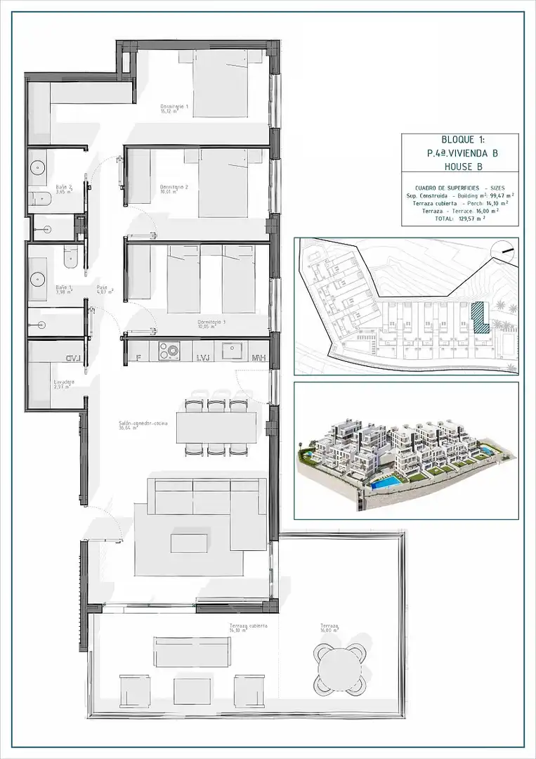 Apartamento con terraza en venta en Las Salinas, imagen 18