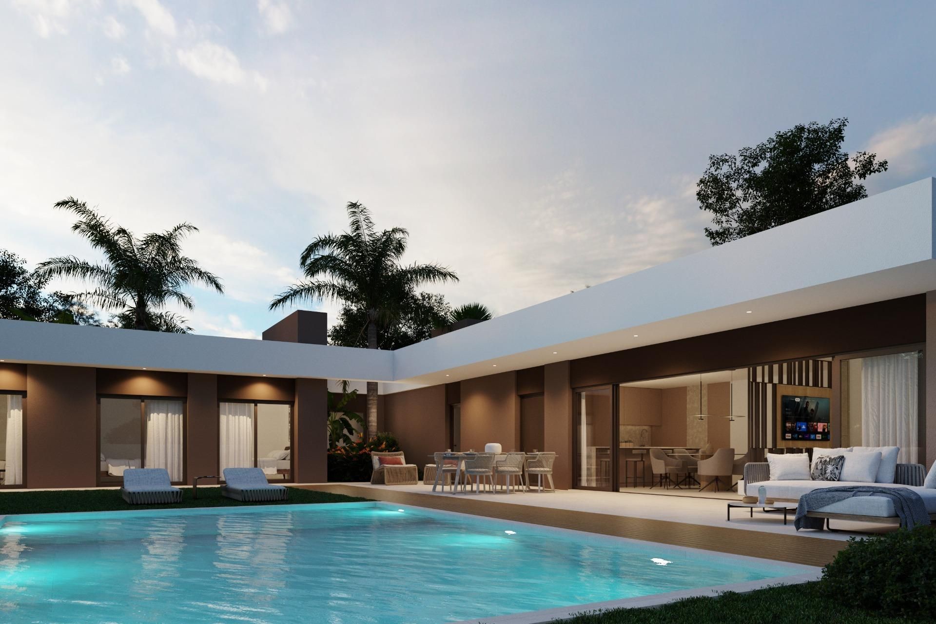 Piscina de Casa o xalet en venda en Elche / Elx amb Aire condicionat, Calefacció i Jardí privat