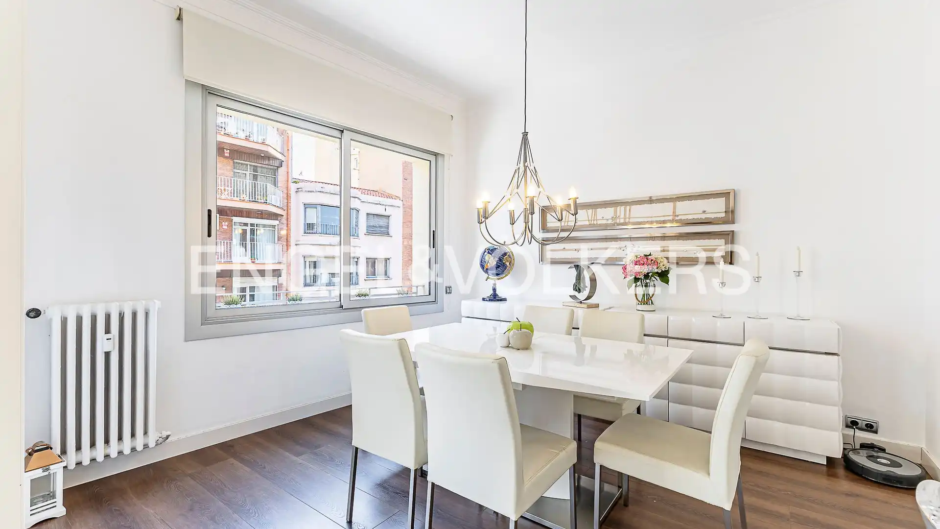 Dining room of Flat for sale in  Barcelona Capital  with Air Conditioner, Heating and Parquet flooring