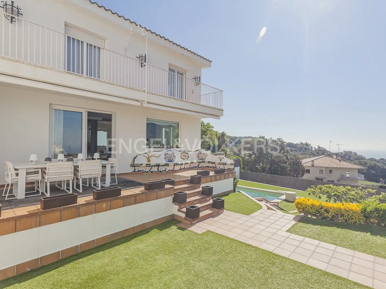 Terrassa de Casa o xalet en venda en Mataró amb Aire condicionat, Calefacció i Jardí privat