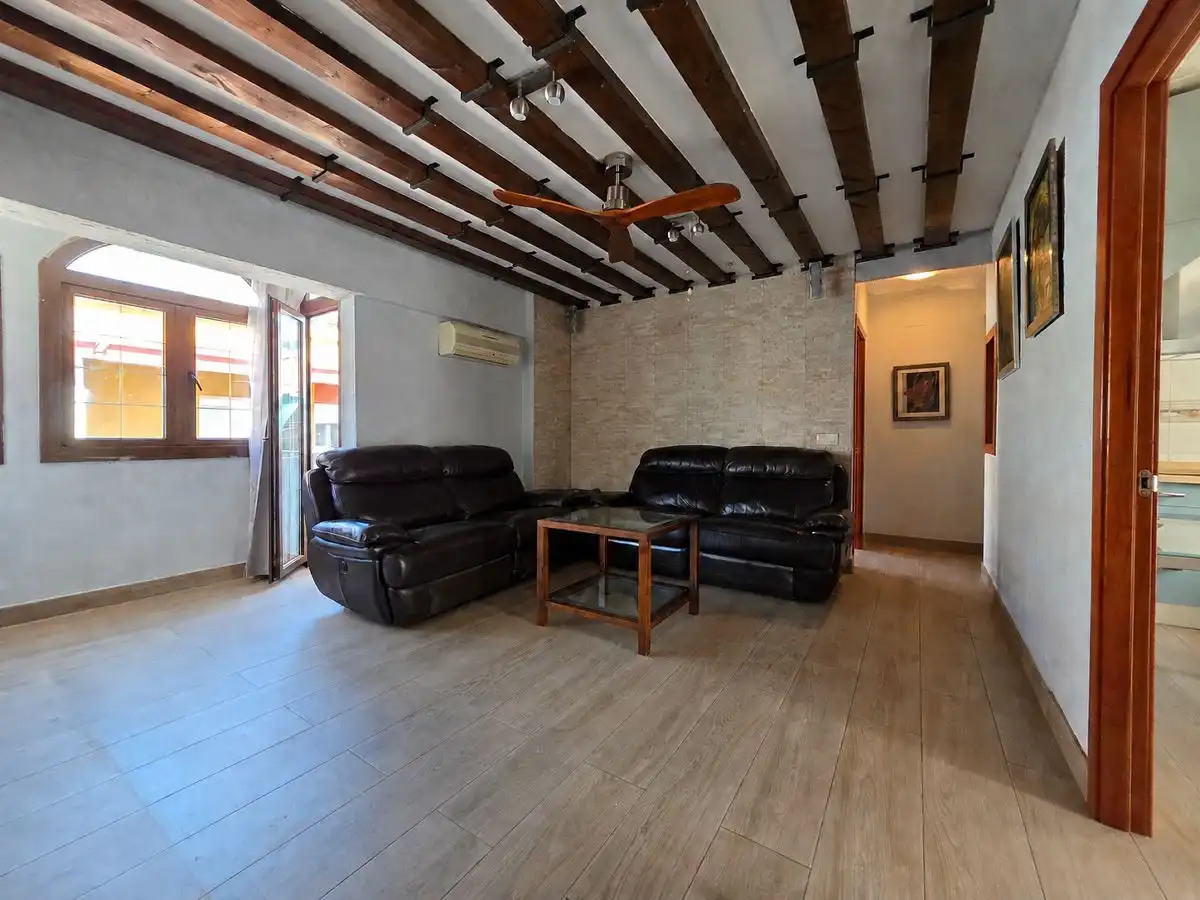 Sala de estar de Piso en venta en Sevilla con Aire acondicionado, Calefacción y Terraza