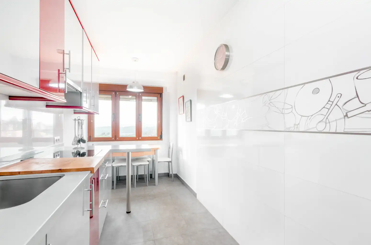 Kitchen of Flat for sale in Tineo  with Heating, Parquet flooring and Furnished