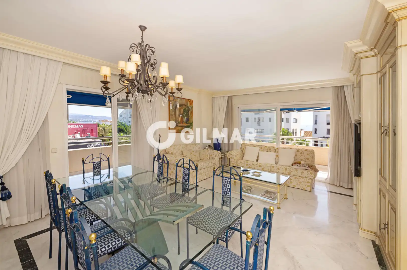 Dining room of Apartments for sale in Marbella  with Heating, Swimming Pool and Balcony