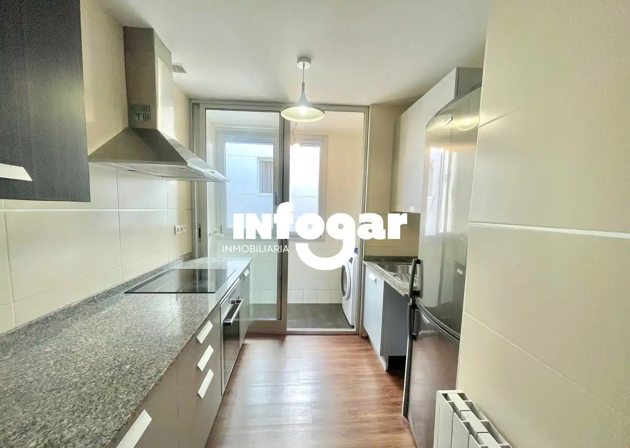 Kitchen of Flat for sale in A Guarda    with Heating, Parquet flooring and Storage room