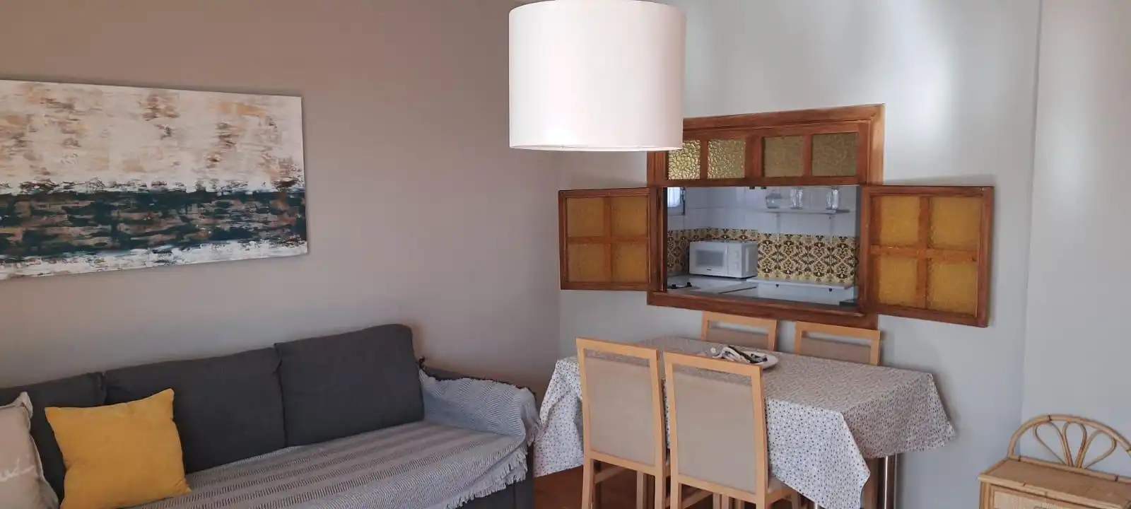 Wohnzimmer von Wohnungen zur Miete in Torremolinos mit Klimaanlage, Heizung und Terrasse