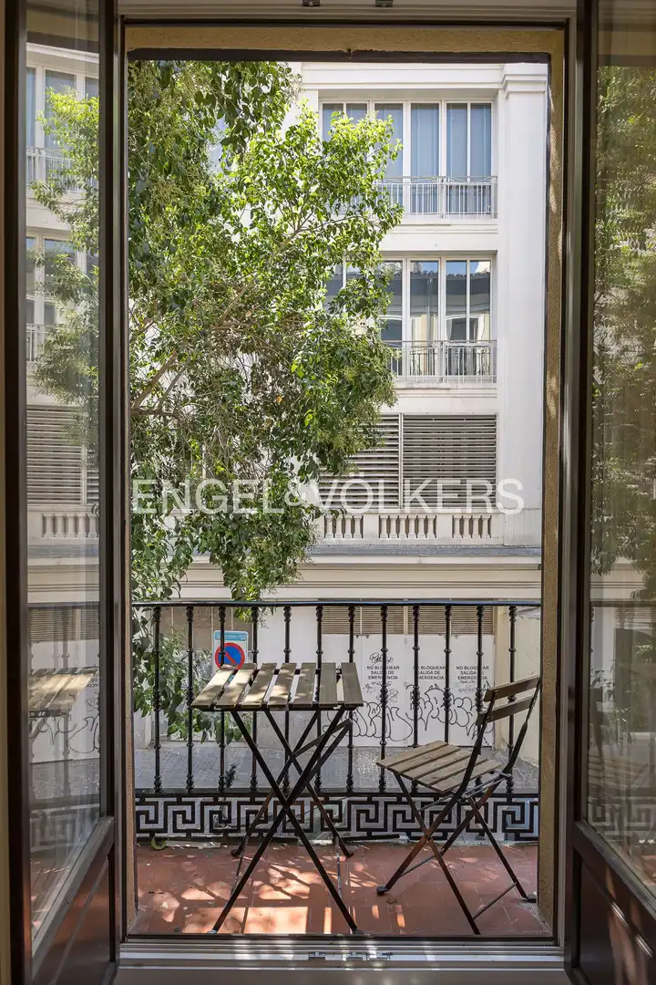 Terraza de Piso de alquiler en Madrid con Aire acondicionado, Calefacción y Amueblado