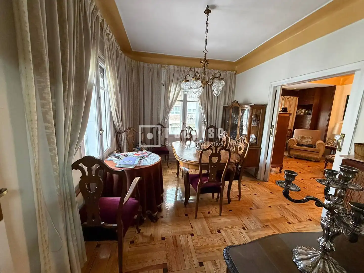 Comedor de Piso en venta en Madrid con Calefacción, Parquet y Terraza