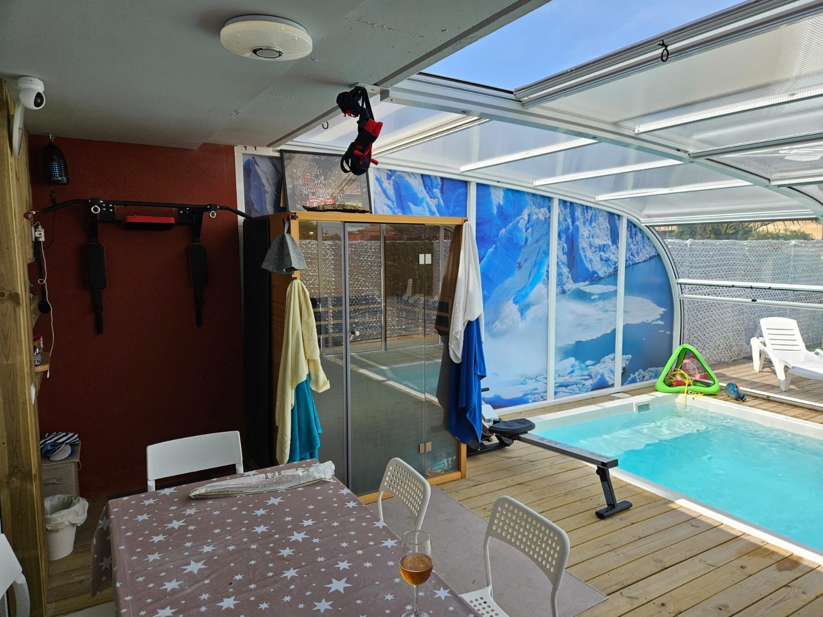 Swimming pool of Single-family semi-detached for sale in Peralta / Azkoien  with Air Conditioner, Heating and Private garden
