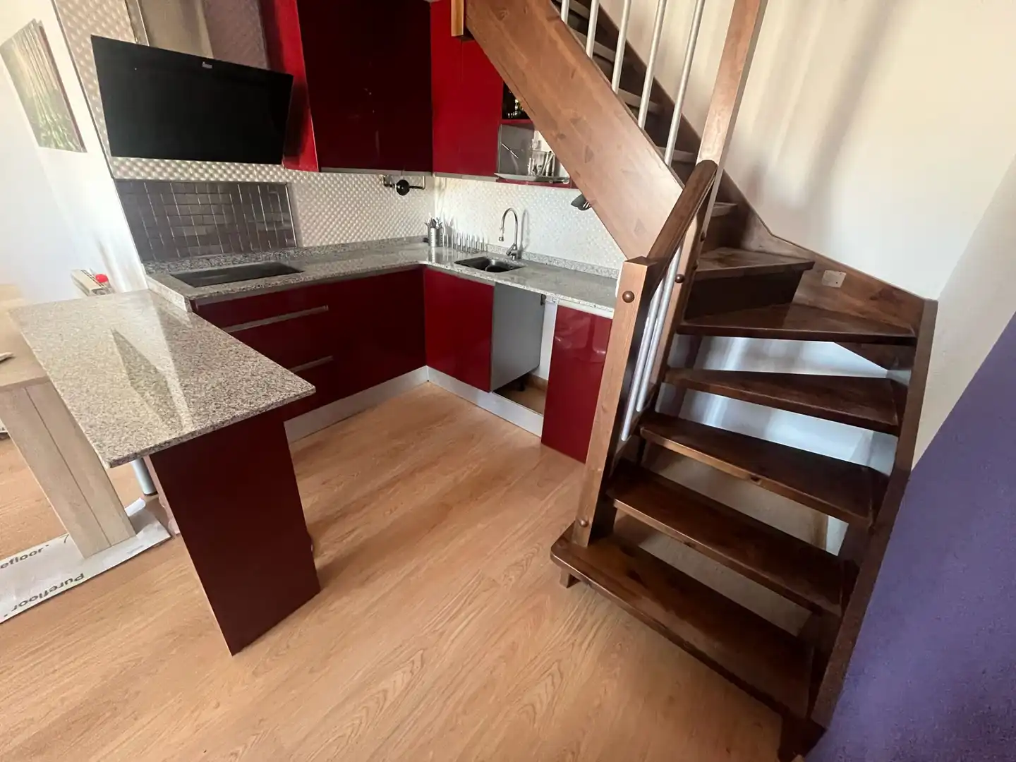 Cocina de Piso en venta en La Muela con Calefacción, Parquet y Trastero