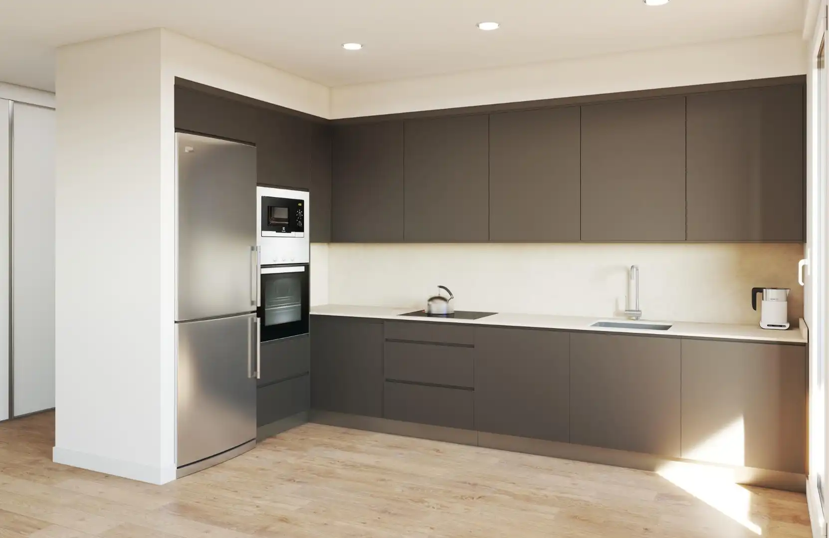 Cocina de Piso en venta en Zaragoza con Calefacción, Jardín privado y Trastero