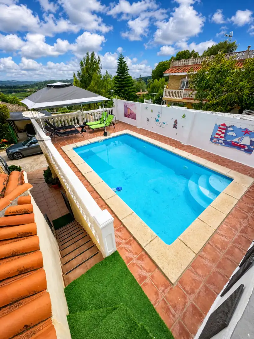 Piscina de Casa o chalet en venta en Montserrat con Jardín privado, Terraza y Trastero