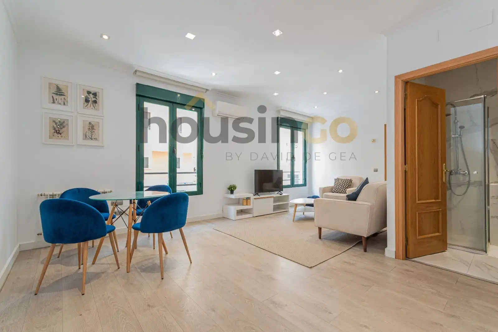 Wohnzimmer von Wohnung zur Miete in Madrid mit Klimaanlage, Heizung und Möbliert