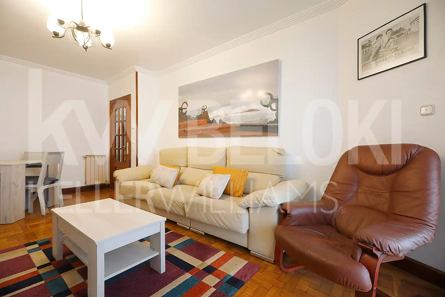 Sala de estar de Piso de alquiler en Donostia - San Sebastián  con Calefacción, Amueblado y Balcón
