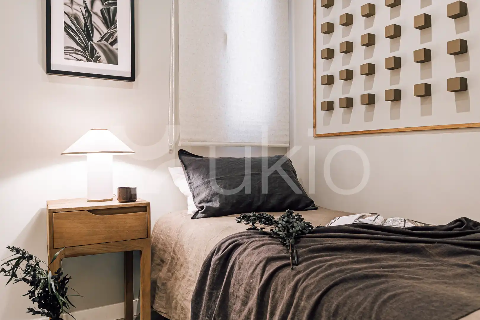 Habitación de Apartamento de alquiler en Barcelona con Aire acondicionado, Calefacción y Amueblado