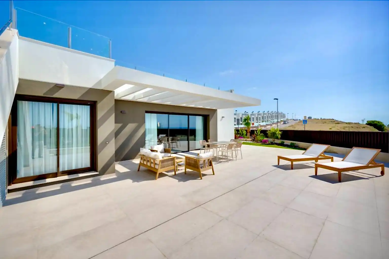 Terraza de Casa o chalet en venta en Mutxamel con Aire acondicionado, Jardín privado y Terraza
