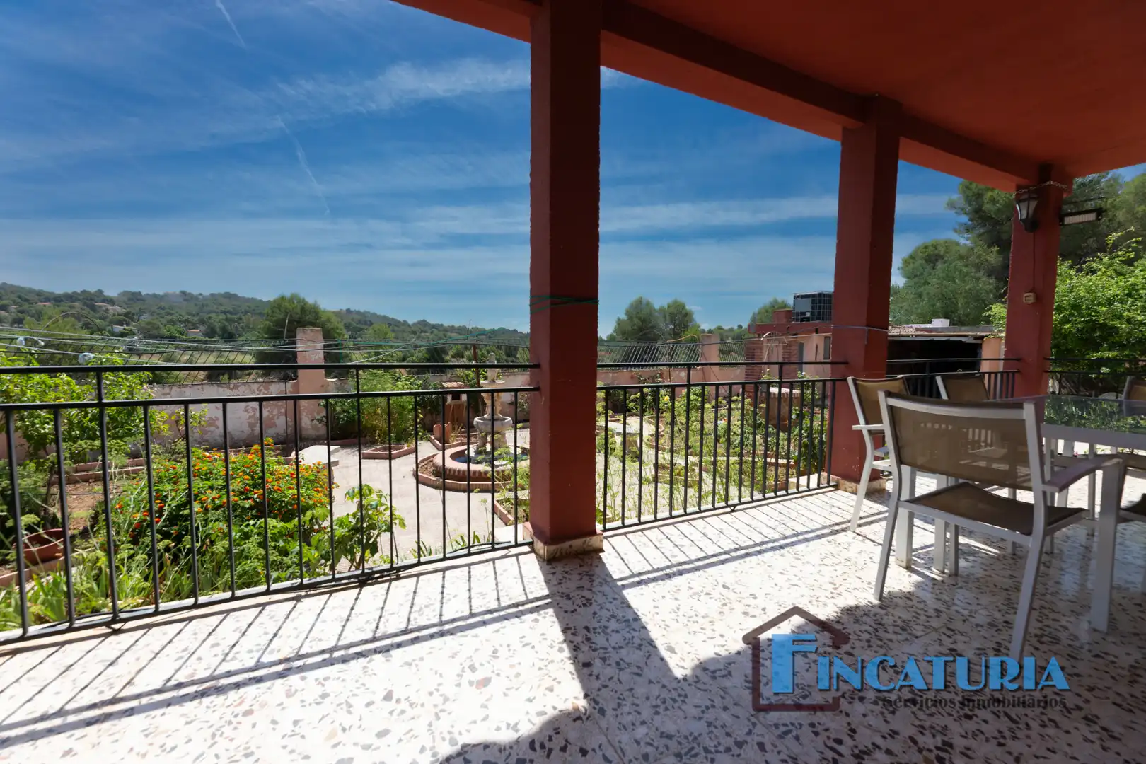 Terrassa de Casa o xalet en venda en Vilamarxant amb Aire condicionat, Jardí privat i Terrassa