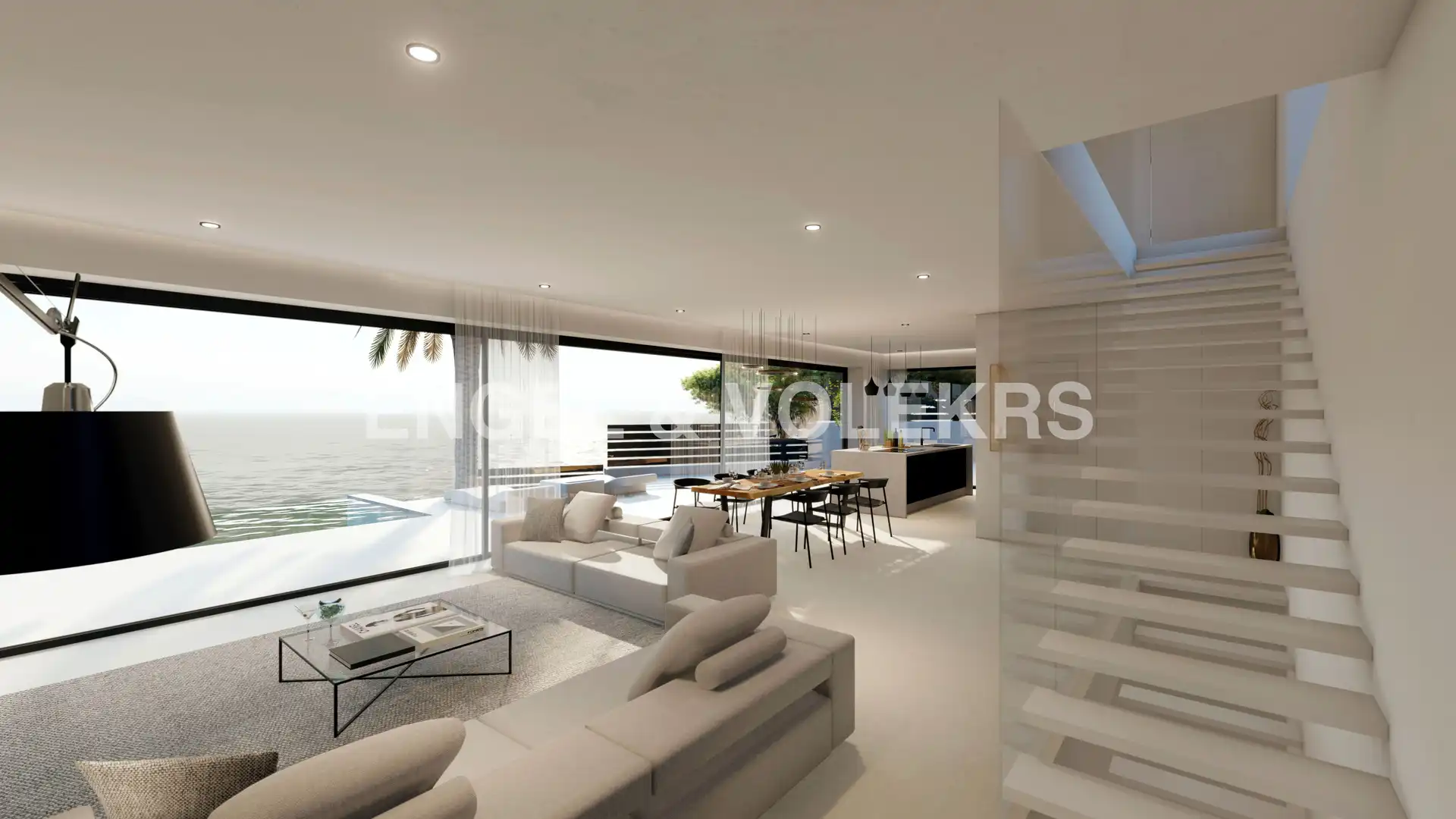 Living room of Houses for sale in El Campello  with Air Conditioner, Private garden and Storage room