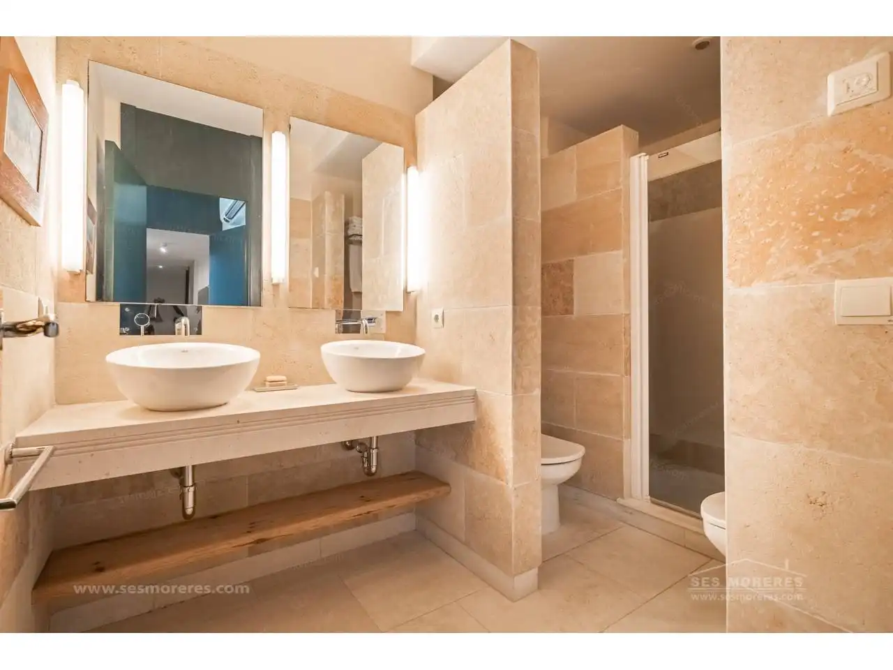 Bathroom of Houses for sale in Maó - Mahón  with Air Conditioner, Heating and Terrace