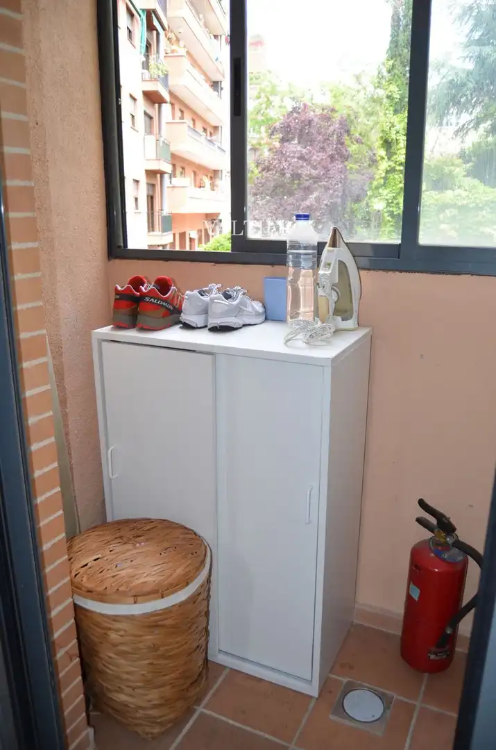 Terraza de Piso de alquiler en Madrid con Aire acondicionado