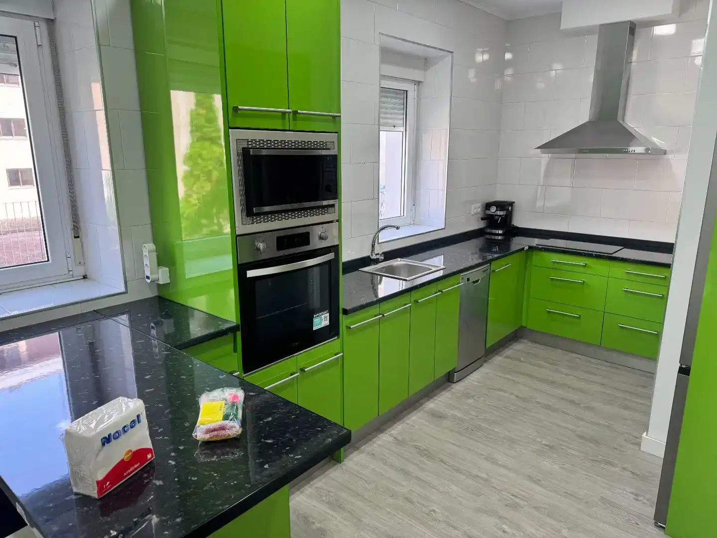 Küche von Haus oder Chalet zur Miete in Santander mit Privatgarten, Möbliert und Ofen