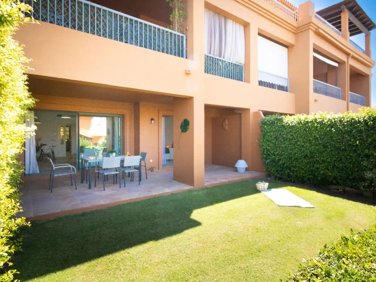 Garden of Flat for sale in Estepona  with Air Conditioner, Private garden and Terrace