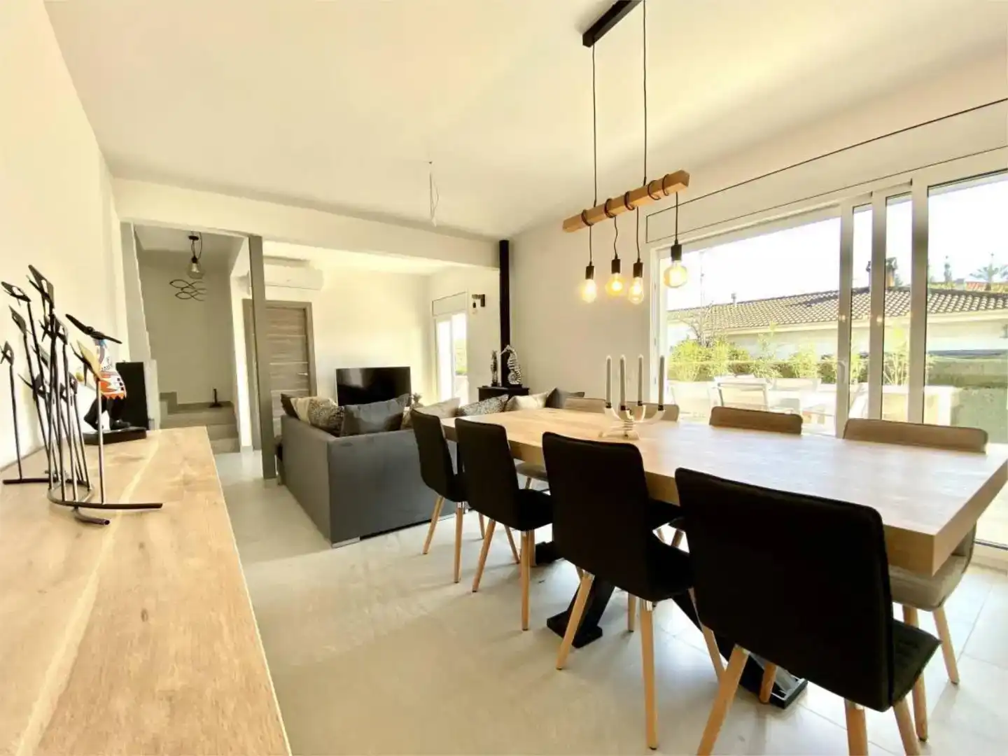 Dining room of Houses for rent in L'Ametlla de Mar   with Air Conditioner, Swimming Pool and Balcony