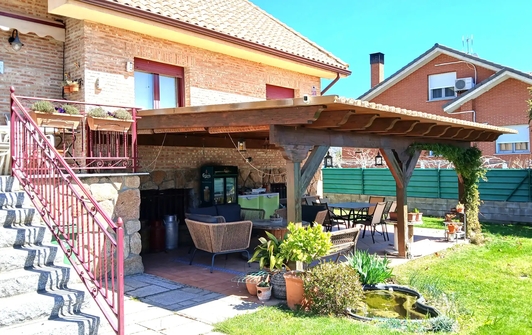 Terrassa de Casa o xalet en venda en Guadarrama amb Aire condicionat, Calefacció i Jardí privat