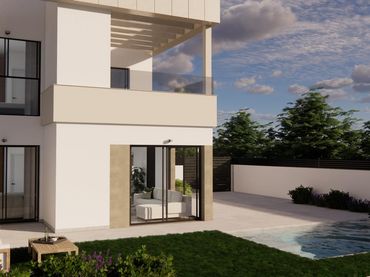 Casa pareada con piscina en venta en Desamparados - Hurchillo - Torremendo
