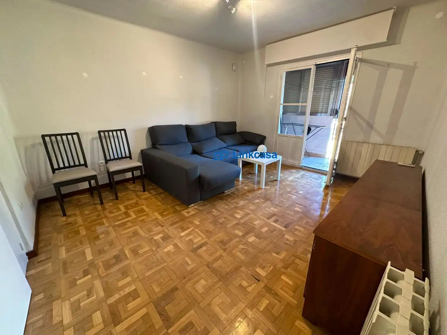 Sala de estar de Piso en venta en Madrid con Calefacción, Parquet y Terraza