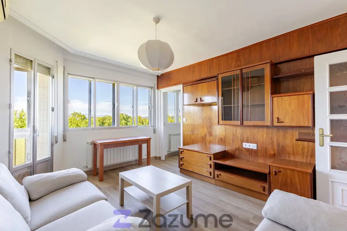 Living room of Flat for rent in Madrid  with Air Conditioner, Heating and Terrace