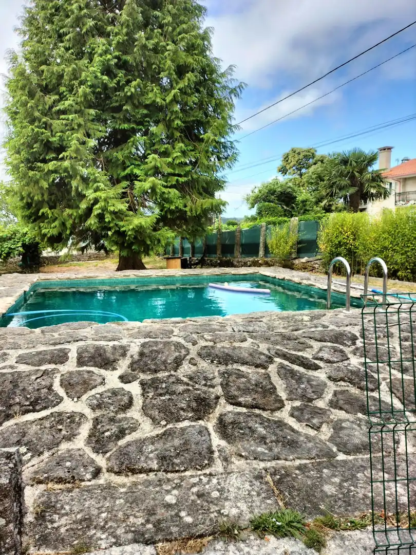 Piscina de Finca rústica en venda en Caldas de Reis amb Jardí privat, Terrassa i Traster