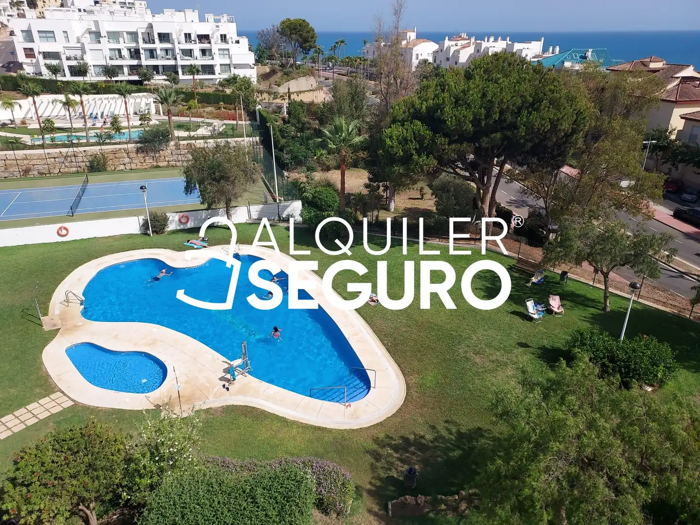 Garden of Attic for rent in Benalmádena  with Terrace, Swimming Pool and Furnished