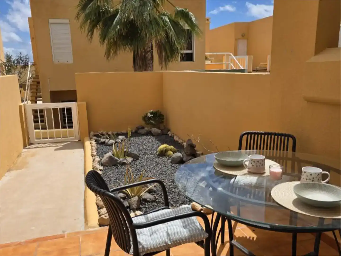 Terrasse von Wohnung zum Verkauf in Pájara mit Klimaanlage und Schwimmbad