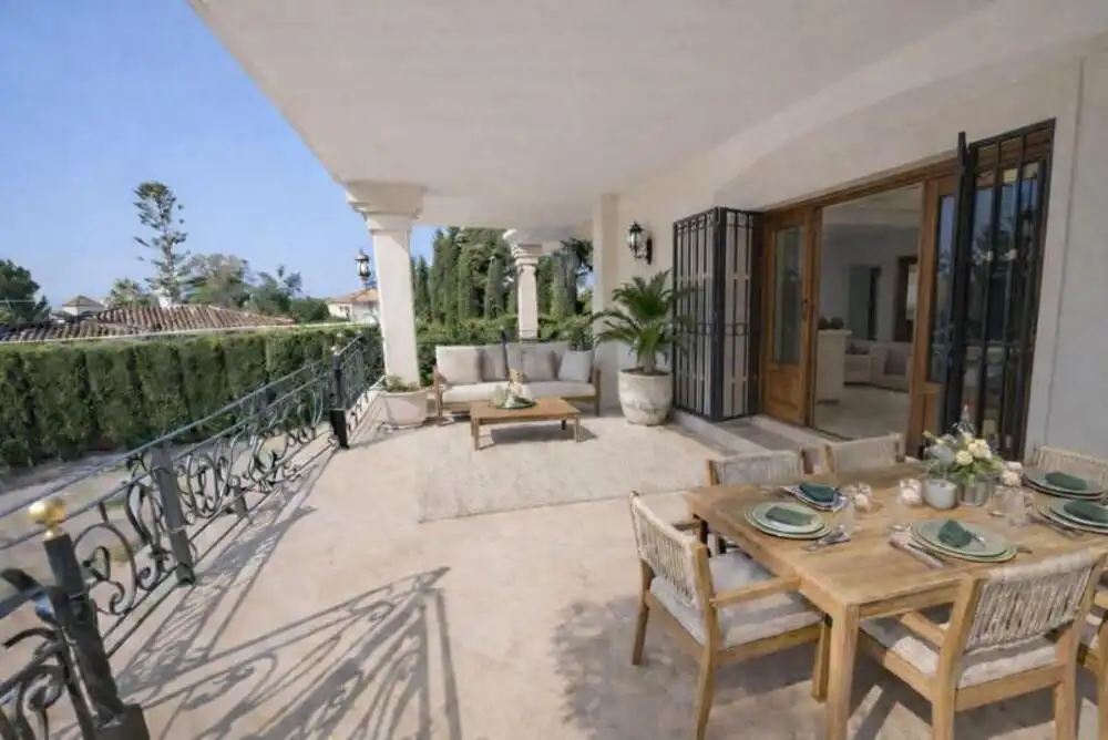 Terrassa de Casa o xalet de lloguer en Marbella amb Aire condicionat, Jardí privat i Terrassa