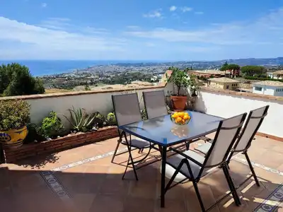 Terrassa de Casa adosada en venda en Mijas amb Aire condicionat, Calefacció i Terrassa