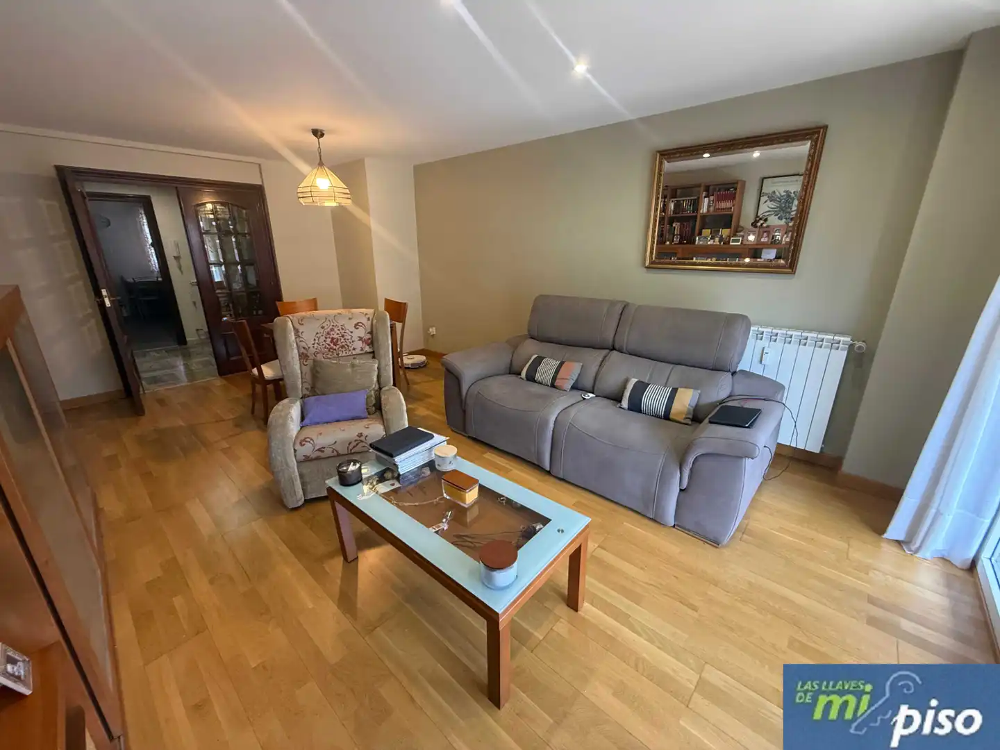 Sala de estar de Piso en venta en Valladolid con Calefacción, Parquet y Terraza