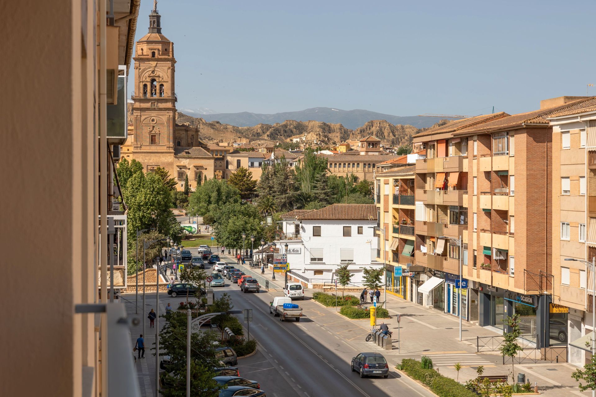 Exterior view of Flat for sale in Guadix  with Air Conditioner, Heating and Furnished