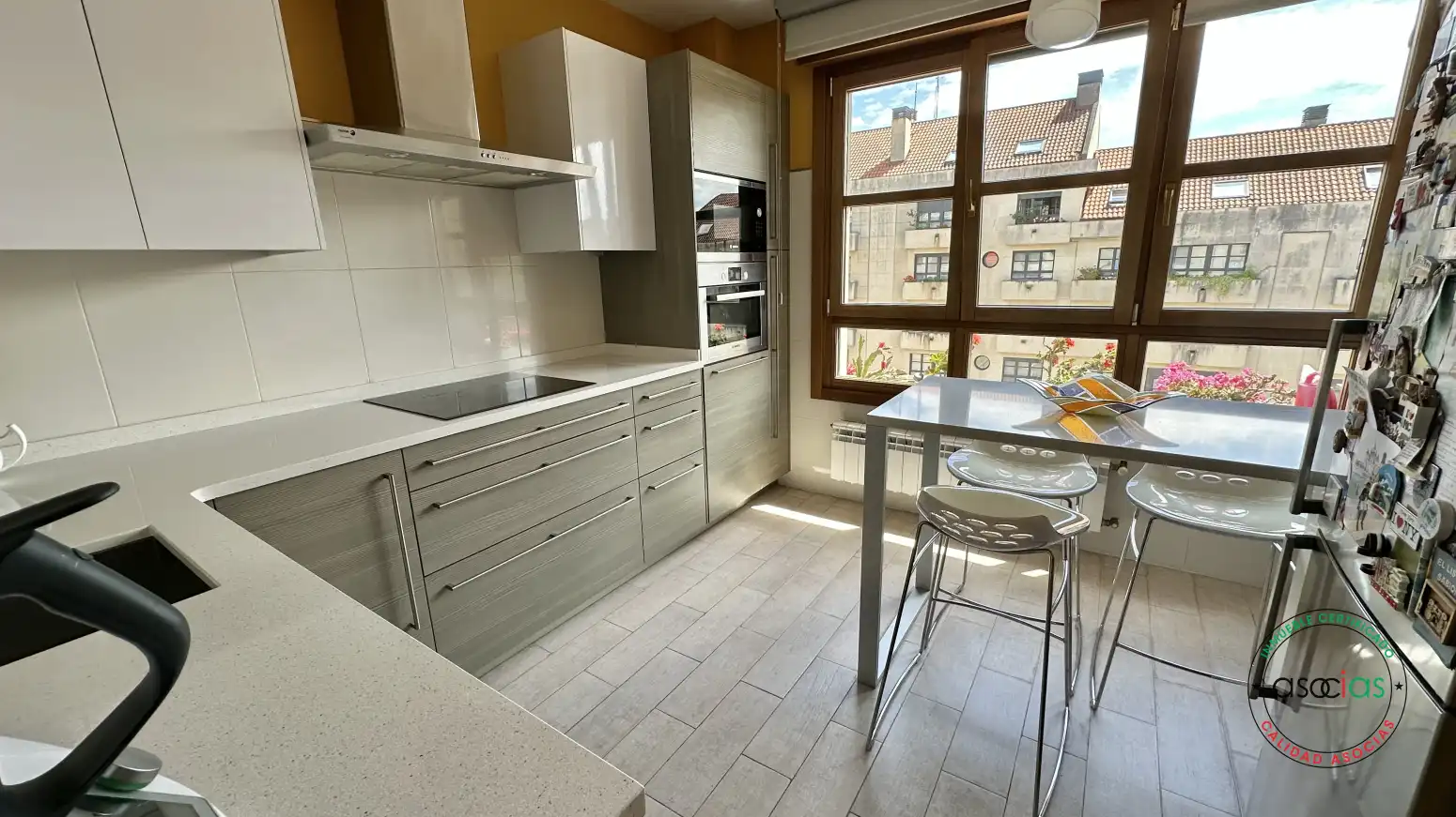 Kitchen of Flat for sale in Gijón   with Heating, Storage room and Swimming Pool